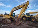 Used Komatsu Excavator in yard for Sale,Back of used Excavator for Sale,Front of used Komatsu Excavator for Sale